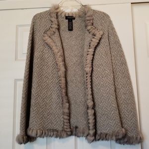 Jones New York Signature Gray Cardigan Sz. M
